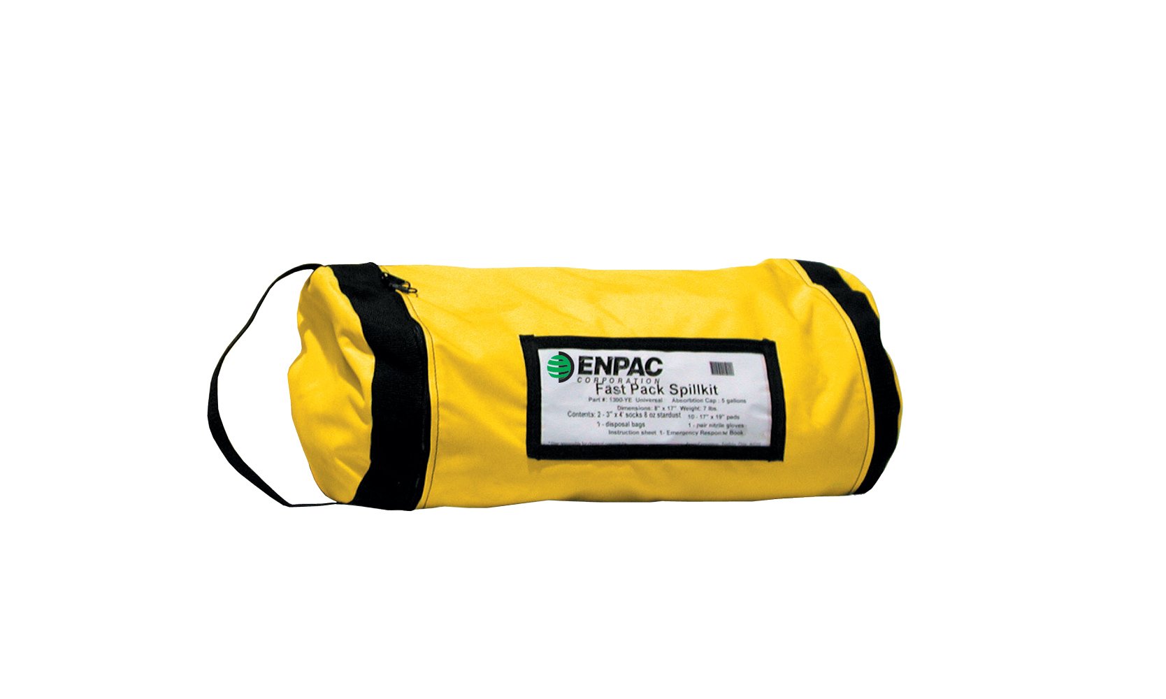Enpac 1300-YE 18 Piece Fast Pack Spill Kit - Universal 5 Gallon Capacity, Safety Yellow | Emergency Chemical & Oil Spill Cleanup for Warehouses, Labs & Industrial Sites