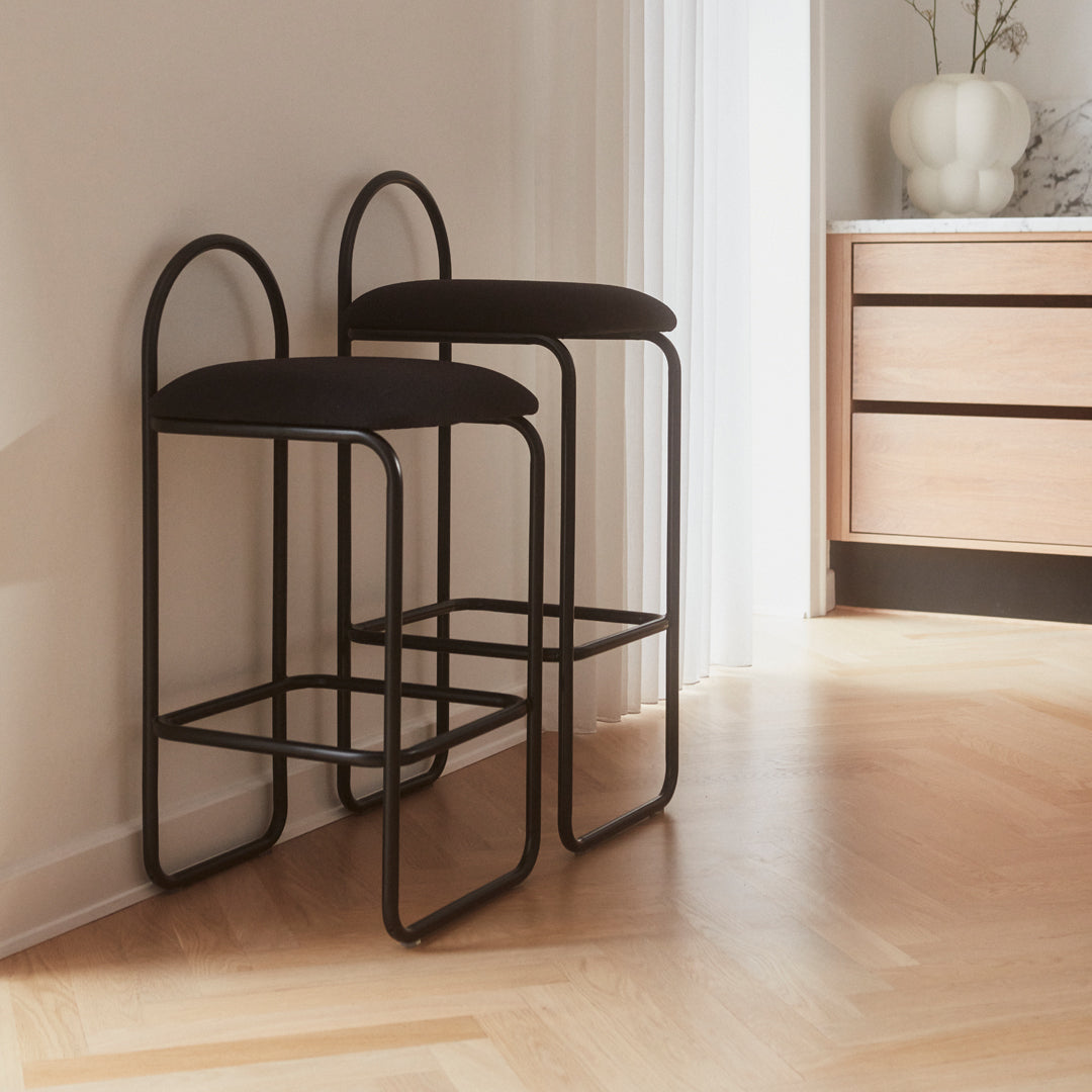 Angui Counter Height Bar Stool - Modern Kitchen Island & Breakfast Bar Stool for Home, Restaurant, and Cafe Use