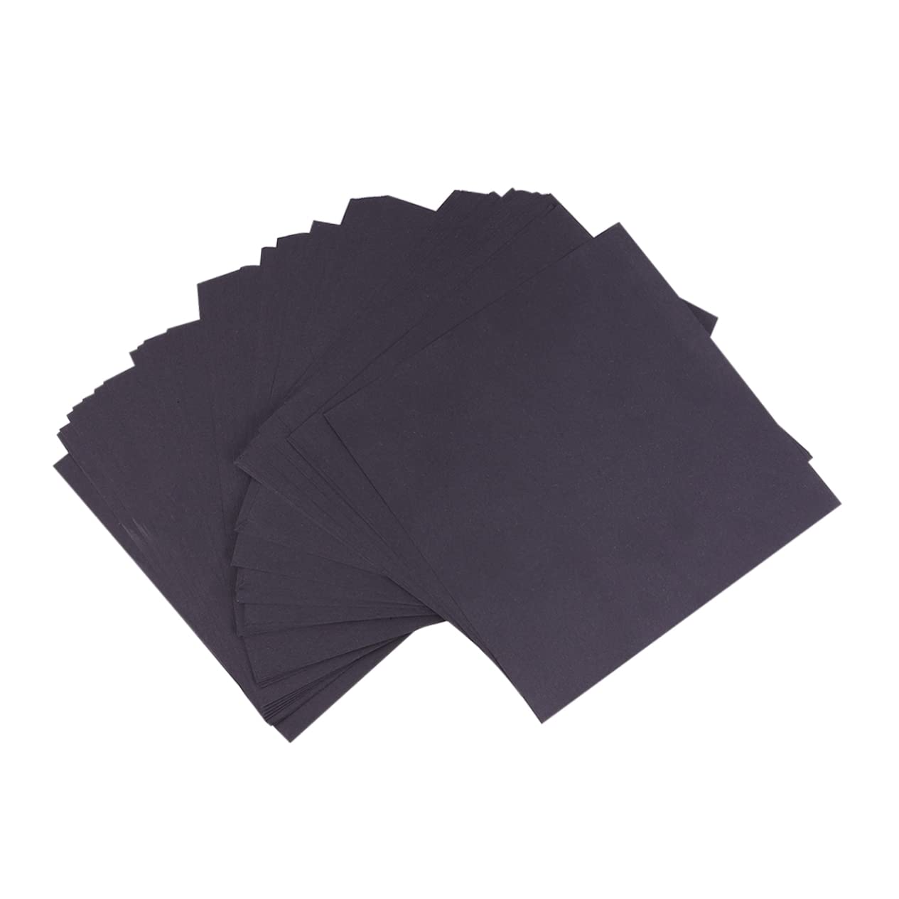 SEWACC 100pcs Double Sided Black Origami Paper Squares - Premium DIY Arts and Crafts Kit for Kids, Perfect for Paper Cranes, Gift Wrapping & School Projects | 8x8 Inch Craft Paper for Origami, Scrapbooking & Creative Activities