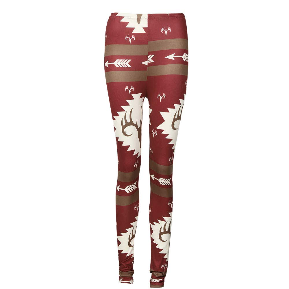 ZEFOTIM Women's Printed Stretchy Skinny Leggings - High Waist Tummy Control Workout Yoga Pants for Running, Gym & Casual Wear