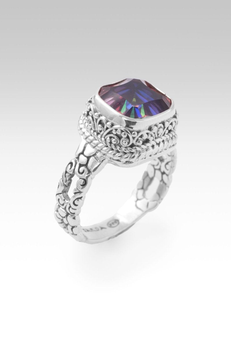 Hope Alive Ring III™ in Summer Peach™ Mystic Quartz - Elegant Crystal Jewelry for Women, Perfect for Weddings, Anniversaries & Special Occasions