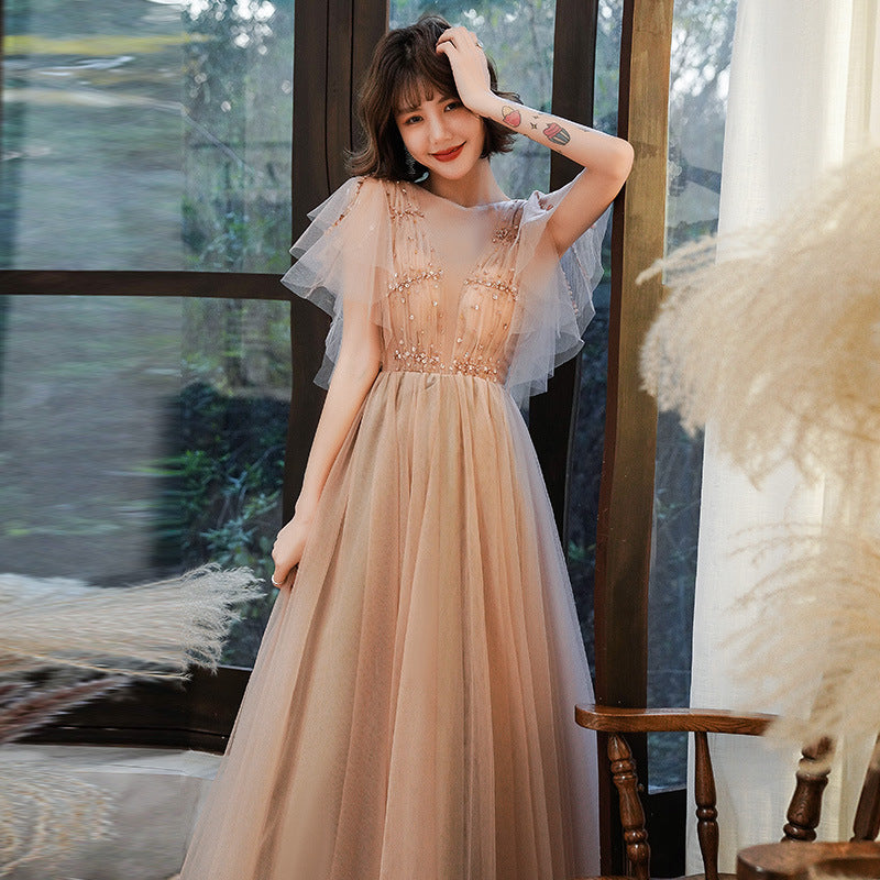 Off Shoulder A-Line Tulle Prom Dress - Shiny Formal Evening Gown for Homecoming, Wedding & Special Occasions | Style 639