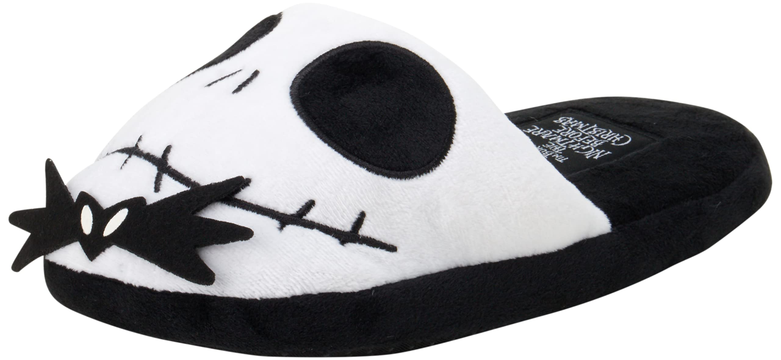 Disney Nightmare Before Christmas Jack Skellington Plush Slippers for Men - Cozy Slip-On House Shoes for Indoor Comfort | Perfect Gift for Halloween & Christmas Fans