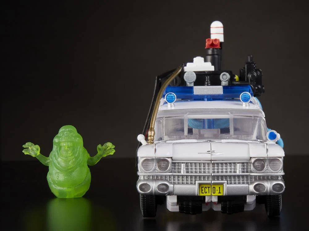 Ghostbusters x Transformers Ectotron Ecto-1 Action Figure - Collectible Toy for Fans, Perfect for Display & Play - Great Gift for Movie Lovers & Transformers Collectors