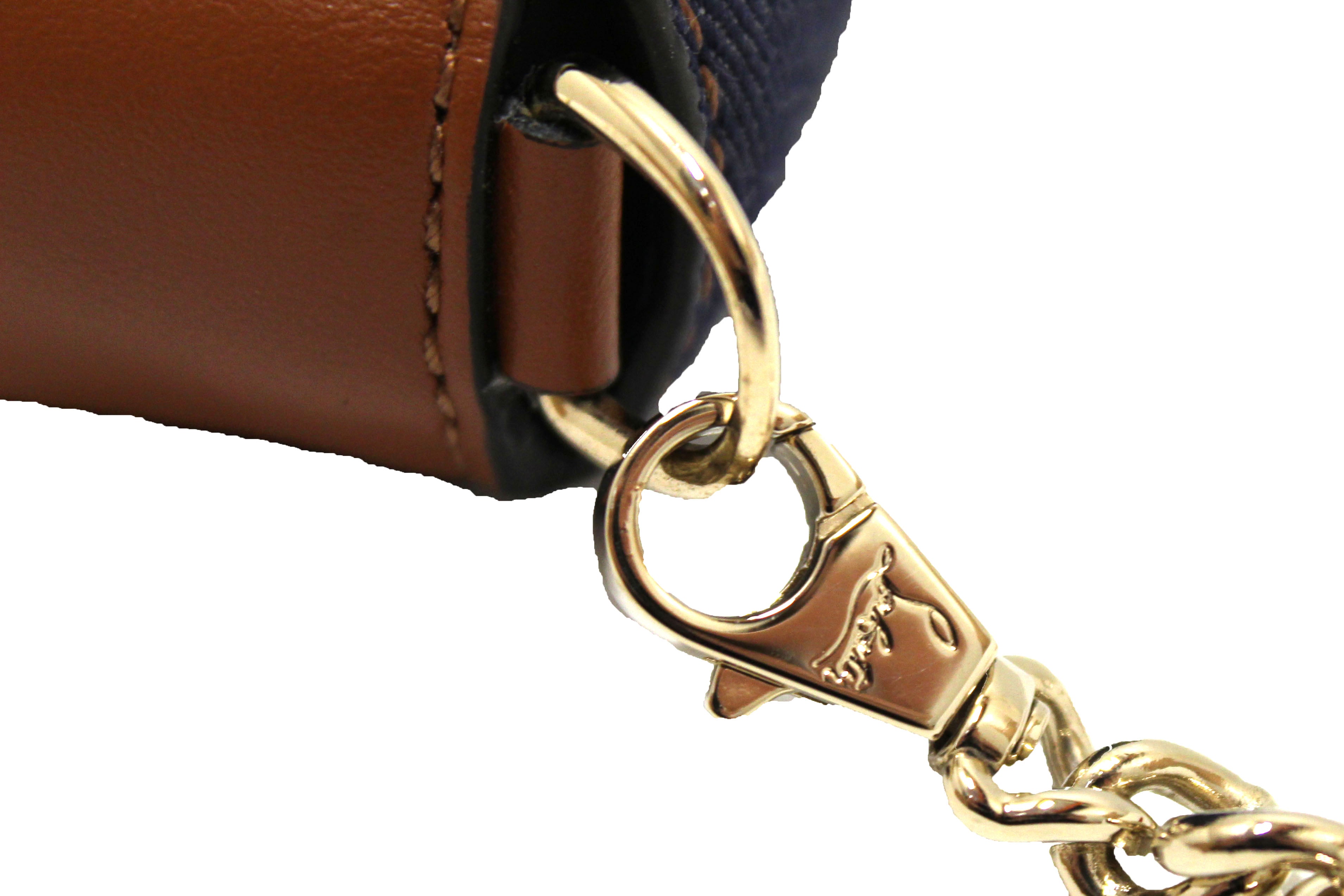 Authentic Christian Louboutin Blue Denim ZoomPouch Crossbody Bag for Women | Luxury Designer Shoulder Bag | Perfect for Parties, Date Nights & Travel