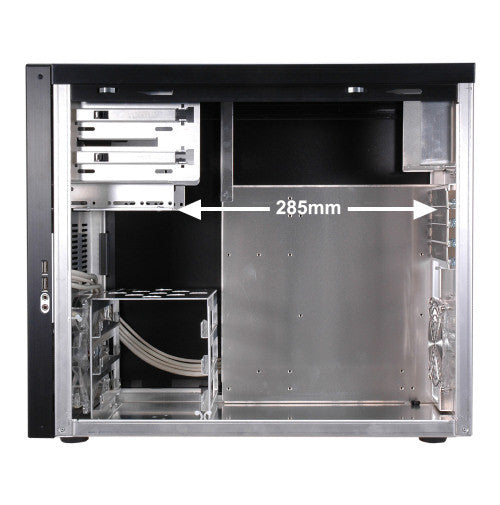 Lian Li PC-A03 Mini Tower Computer Case - Compact ATX Mid Tower Chassis for Gaming PC Builds, Black - Perfect for Home Office & Gaming Setups