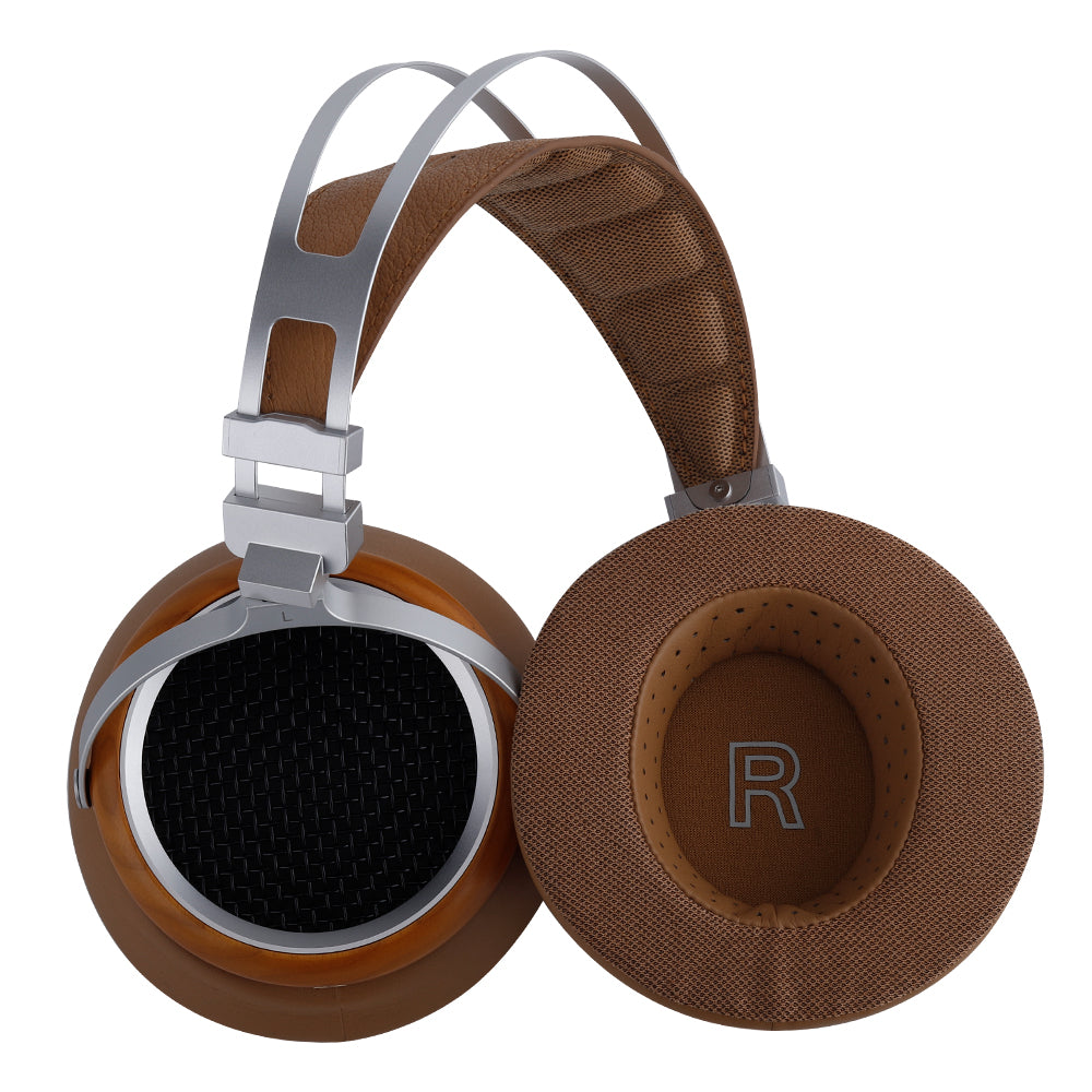 Sivga Luan Open Back Over Ear Headphones - High Fidelity Audiophile Headphones with Wooden Ear Cups, Comfortable for Home Studio, Gaming & Music Listening