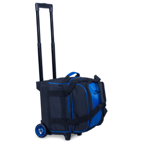 Brunswick Zone Single Roller Blue Bowling Bag - Durable & Lightweight for League Play & Practice | Perfect for Men, Women & Youth Bowlers | Fits Bowling Shoes & Accessories