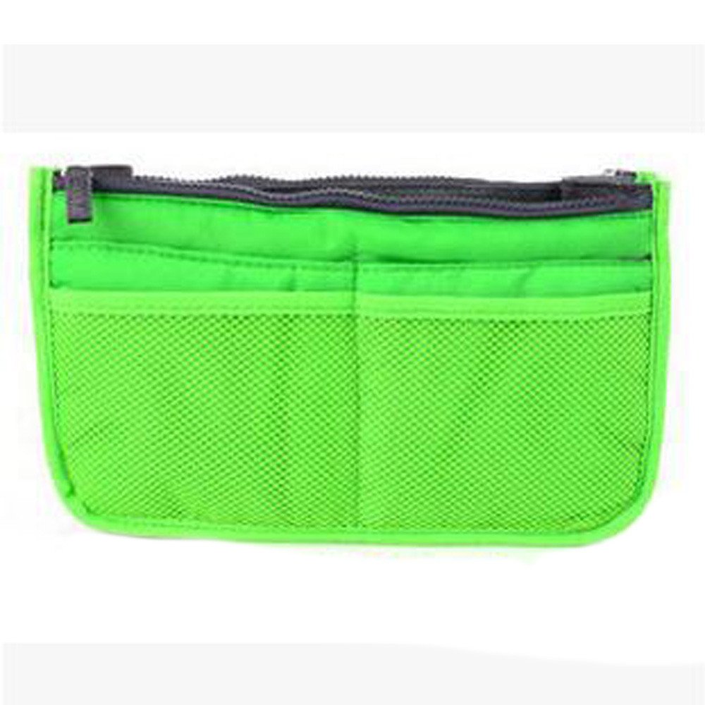 Multifunctional Portable Zipper Storage Organizer Bag for Cosmetics, Housekeeping & Comforters - Green, One Size - Perfect for Travel, Home Organization & Closet Storage