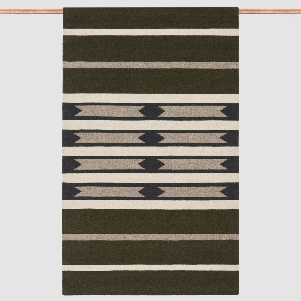 Handwoven Accent Rug - Boho Chic Decorative Throw Rug for Living Room, Bedroom & Nursery - Soft Woven Cotton Floor Mat for Home Decor