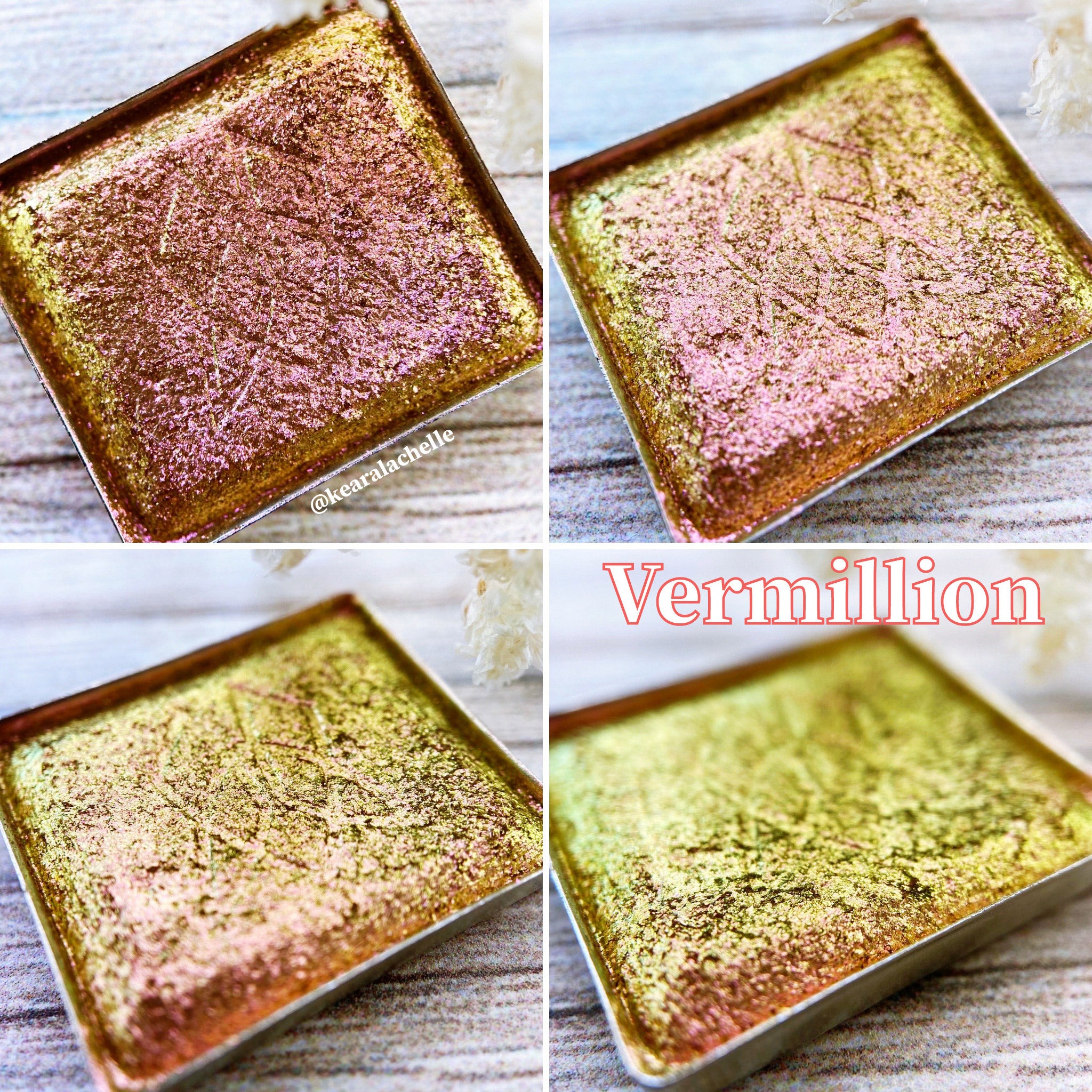 Vermilion Deep Iridescent Multichrome Eyeshadow - Long Lasting Highly Pigmented Makeup for Dramatic Eye Looks, Perfect for Parties, Night Out and Special Occasions