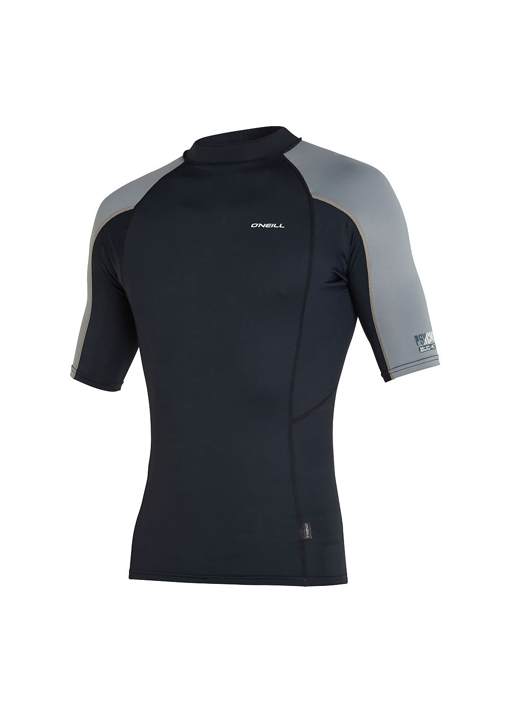 O'Neill Men's Psycho UV Short Sleeve Rash Guard Shirt - UPF 50+ Sun Protection for Surfing, Swimming & Outdoor Activities