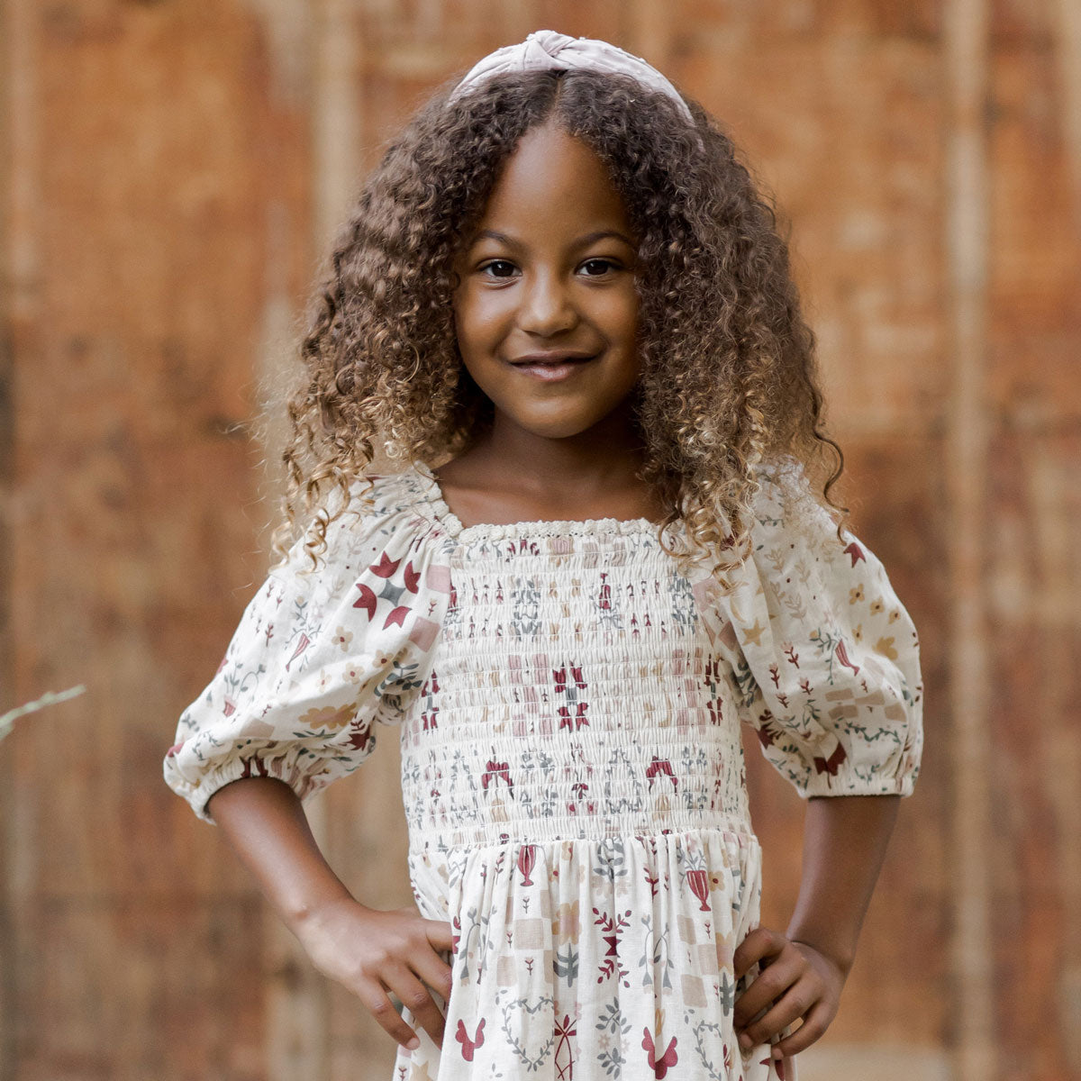 Della Folkloric Natural Dress - Women's Boho Maxi Dress for Summer, Beach, and Festivals | Final Sale