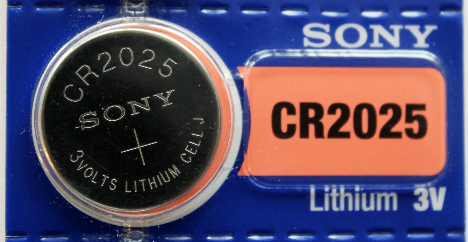 Genuine Sony CR2025 3V Lithium Coin Batteries (5-Pack) - Freshly Packed by Sony | Perfect for Watches, Calculators, Key Fobs & Small Electronics