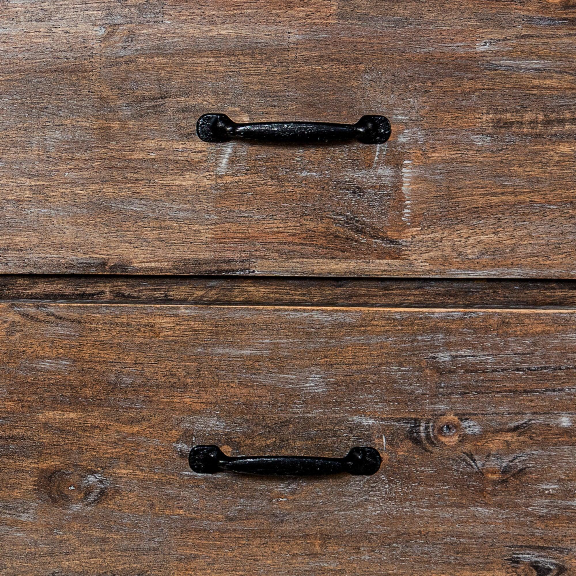 Rustic Farmhouse Solid Wood Nightstand - Bedroom Side Table with Drawer for Storage, Perfect for Home Decor & Small Spaces
