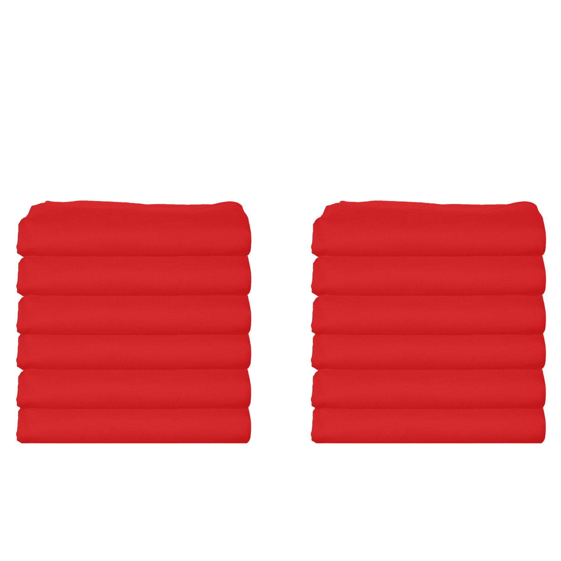 12-Piece Portable Crib Sheets for Daycare - Soft Red Fitted Covers - Perfect for Nursery, Travel & Home Use