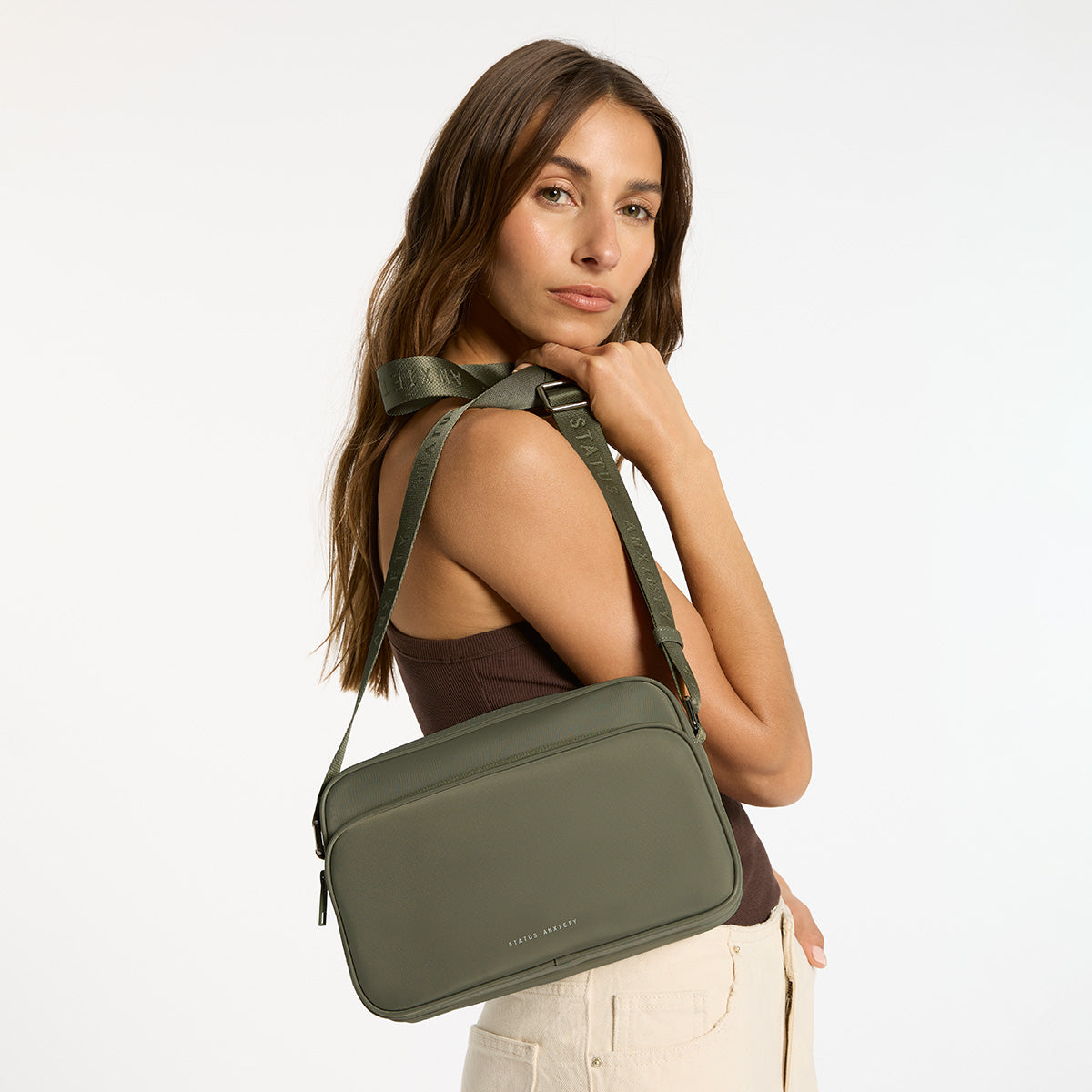 Eco-Friendly Rani Recycled Tote Bag - Olive Green Reusable Shopping Bag for Groceries, Beach & Daily Use