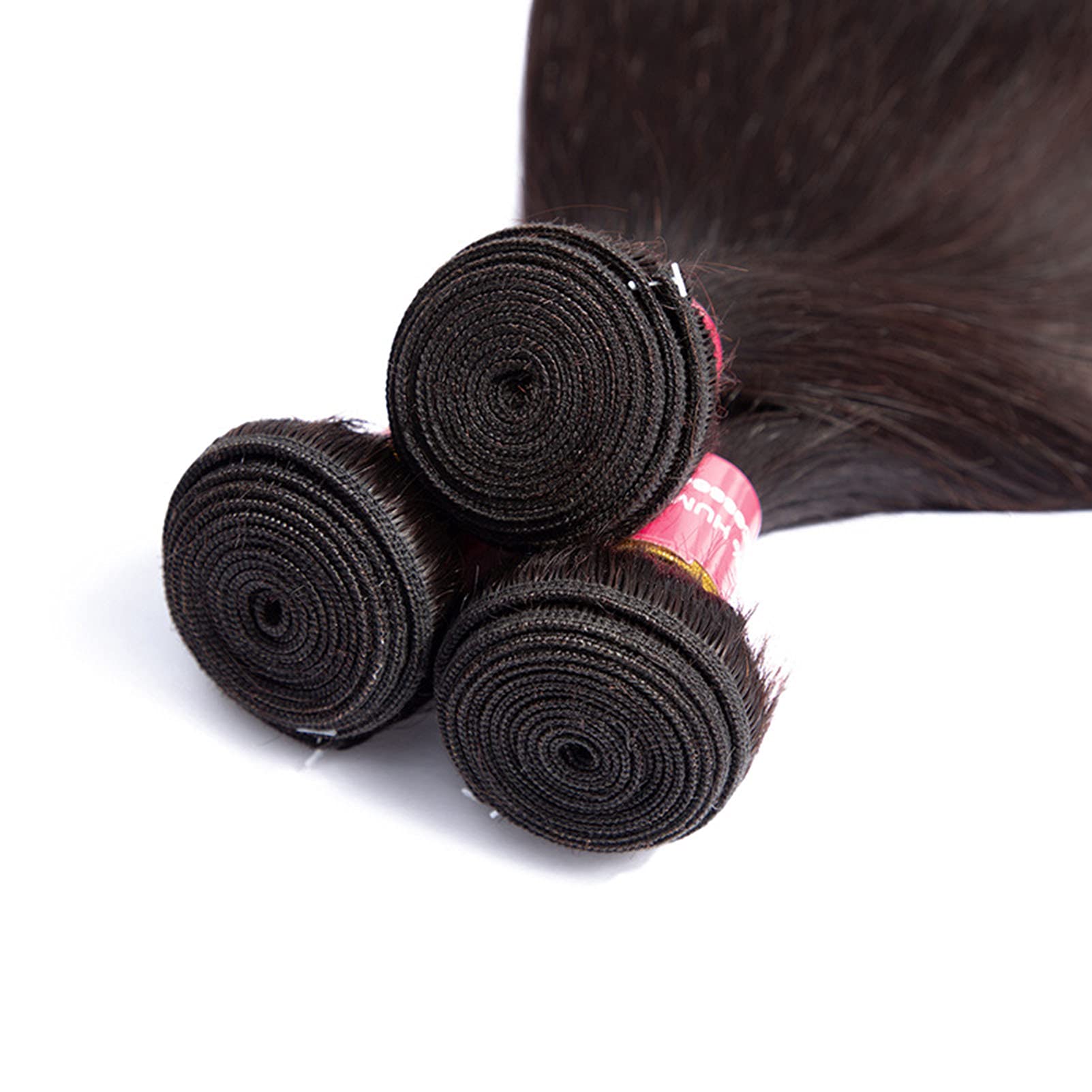 100% Human Hair Extensions - Peruvian Virgin Straight Hair Weave Bundles 10