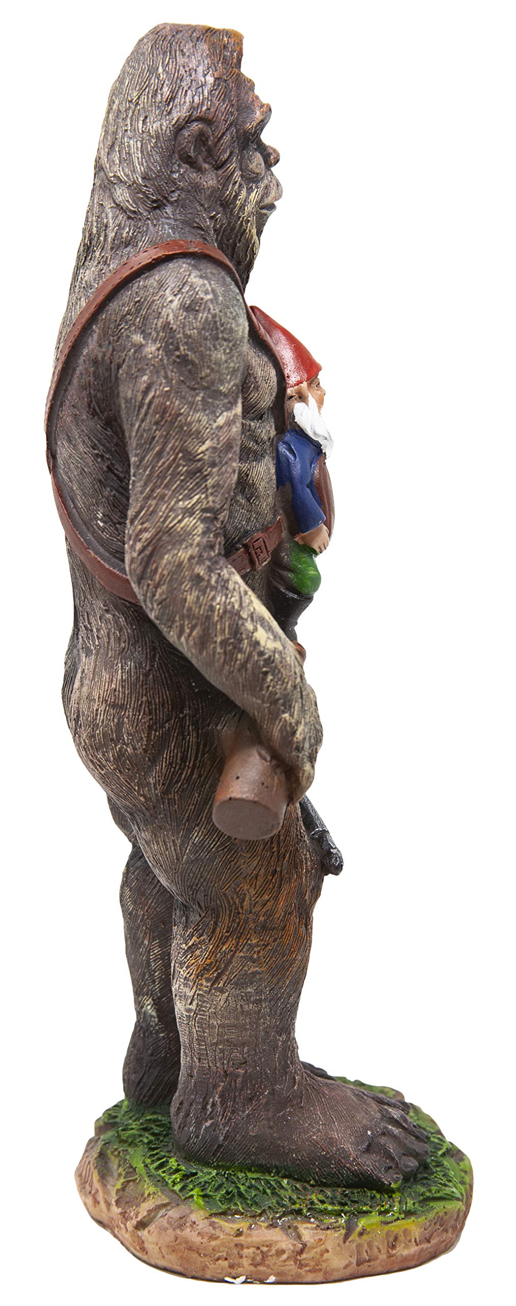 Bigfoot and Gnome Garden Statue - Funny Outdoor Decor for Patio, Yard, or Lawn - Perfect for Garden, Home, and Halloween Decorations