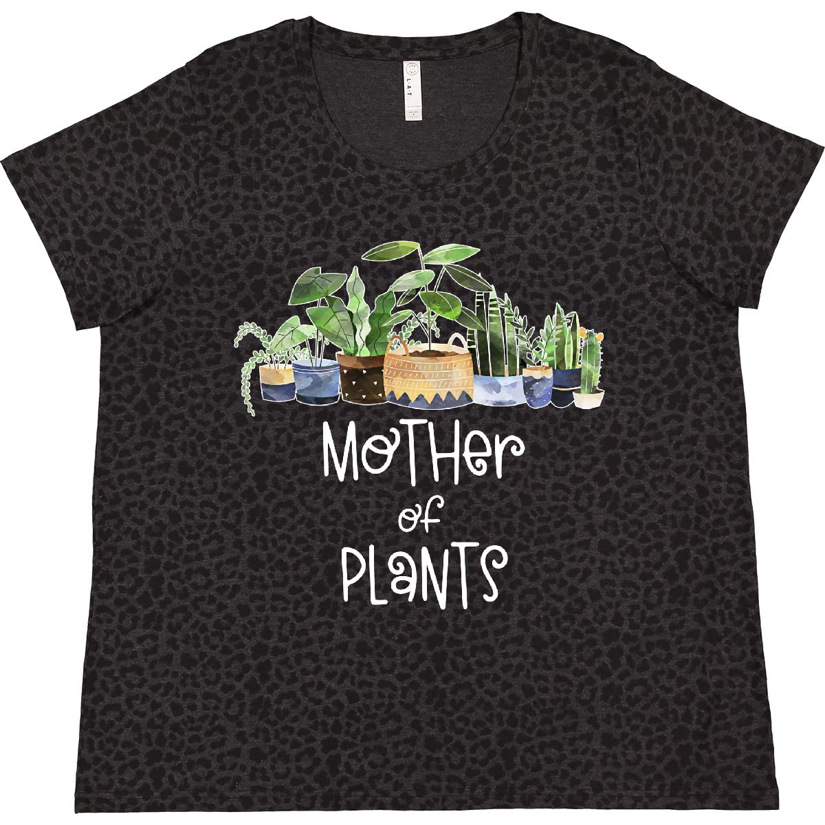 Inktastic Mother of Plants Women's Plus Size T-Shirt - Comfortable Plant Lover Tee for Gardening, Casual Wear & Outdoor Activities