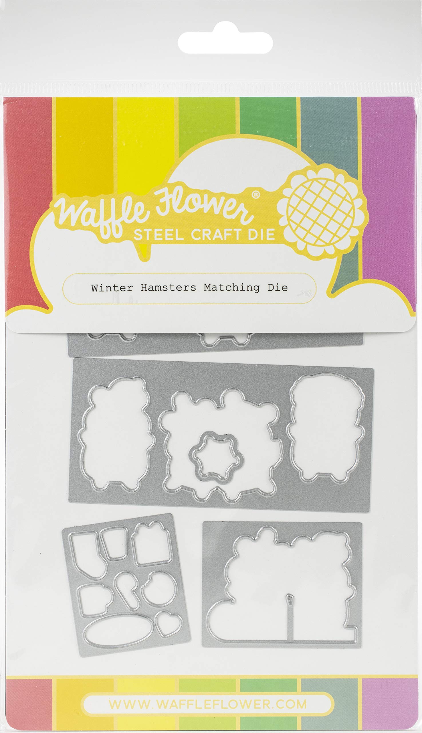 Waffle Flower Crafts Winter Hamster Die Cut - Premium Crafting Die for Scrapbooking & Card Making - Perfect for DIY Greeting Cards, Holiday Decorations, and Paper Crafts