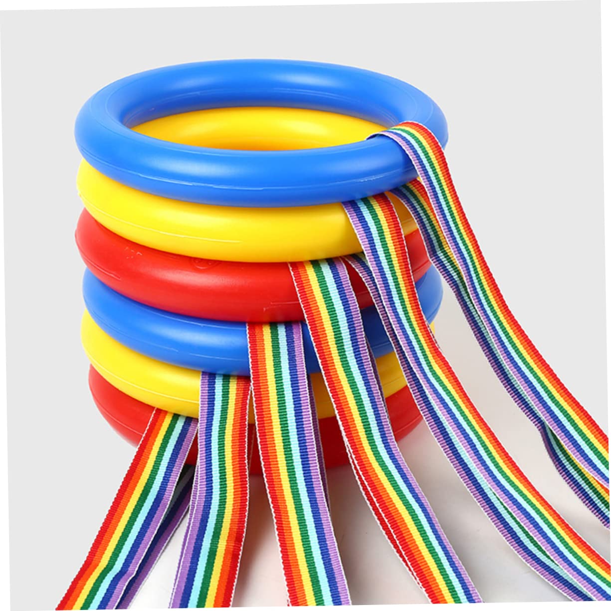 16 Pcs Kindergarten Hand Holding Rope - Safety Walking Rope for Preschool Kids, Durable Plastic Walking Belt for Classroom & Field Trips - Perfect for Group Activities, Outdoor Walks & School Safety