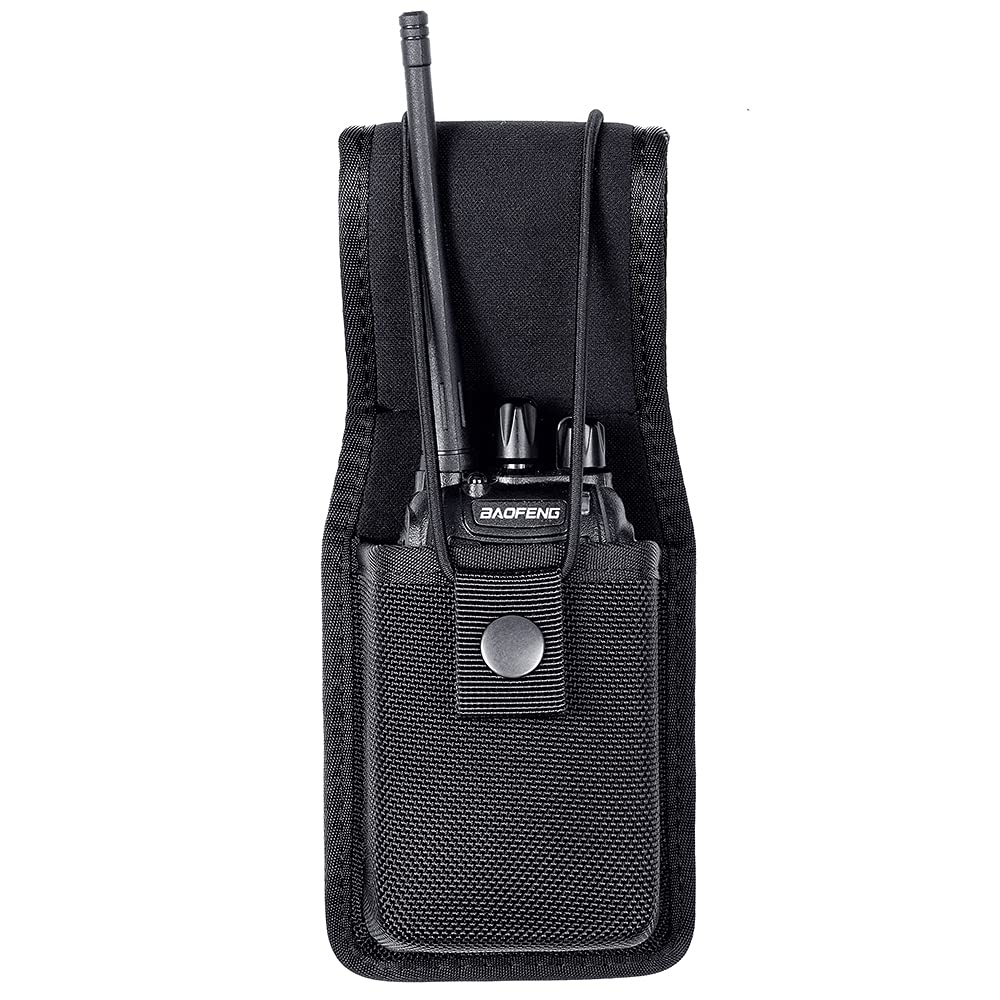 Universal Two-Way Radio Pouch - Durable Nylon Holster Case for Motorola MT500, MT1000, MTS2000 Walkie Talkies - Perfect for Construction, Security & Outdoor Activities
