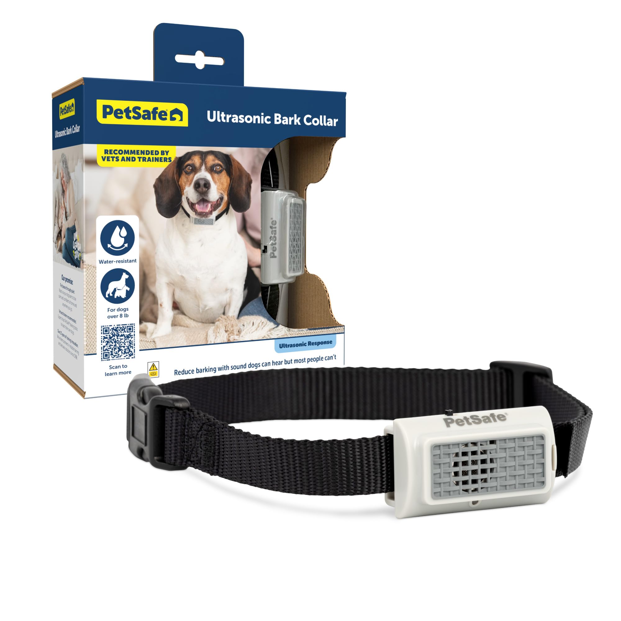 PetSafe Ultrasonic Dog Bark Training Collar - No Shock Static-Free Correction for Small & Large Dogs - Perfect for Home, Yard & Travel Use