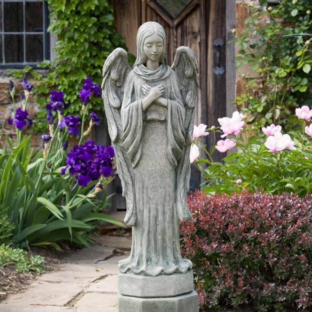 Campania International Autumn Angel Statue - Elegant Garden Decor for Fall Season | Perfect for Outdoor Patio, Porch, and Seasonal Home Decor