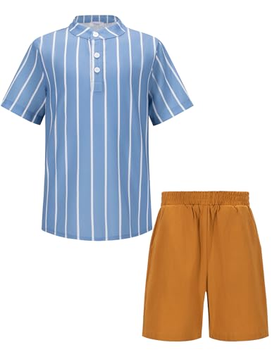 Blue Striped and Khaki
