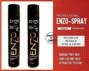 B INIK Long Lasting Hair Color Spray - Black (Pack of 2) | Temporary Hair Styling & Touch Up for Parties, Halloween & Costumes