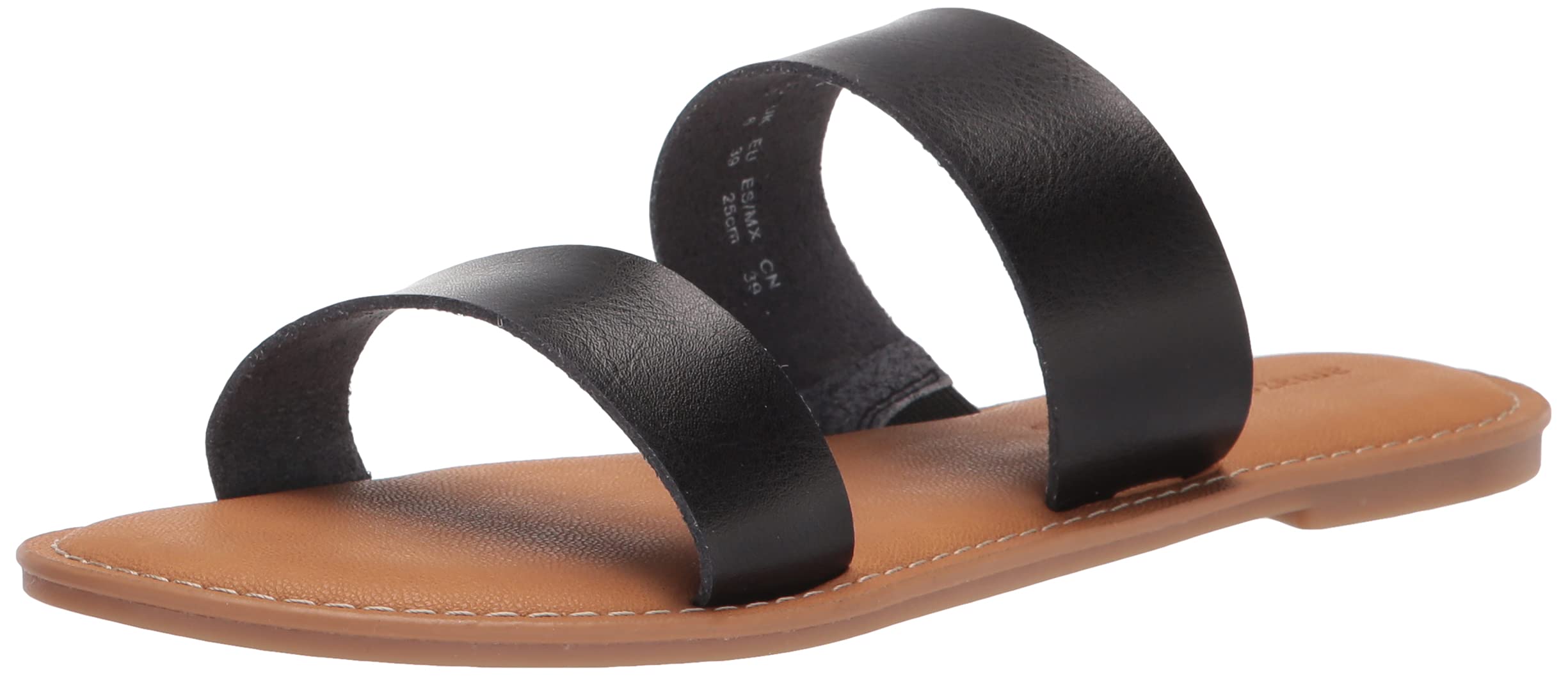 Amazon Essentials Women's Two Band Comfortable Slide Sandals - Casual Summer Beach Shoes for Walking, Travel & Outdoor Activities