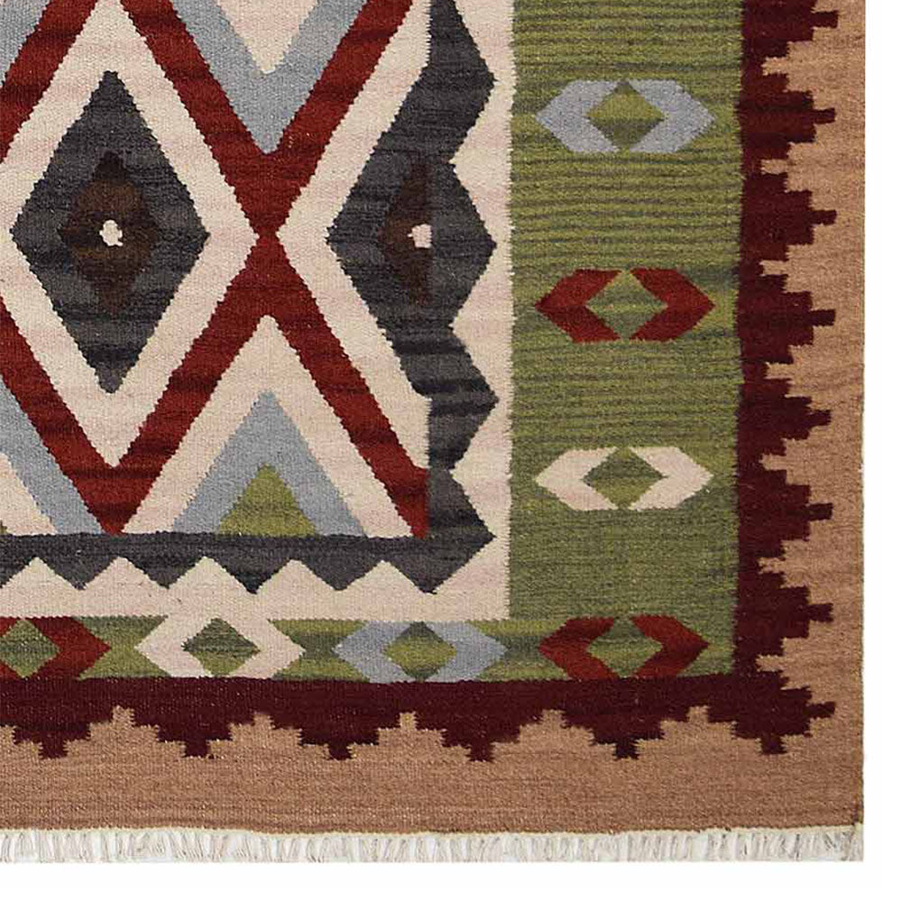 Hand Woven Bohemian Area Rug - Soft & Durable for Living Room, Bedroom, or Nursery Decor | Eco-Friendly & Stylish Home Accent