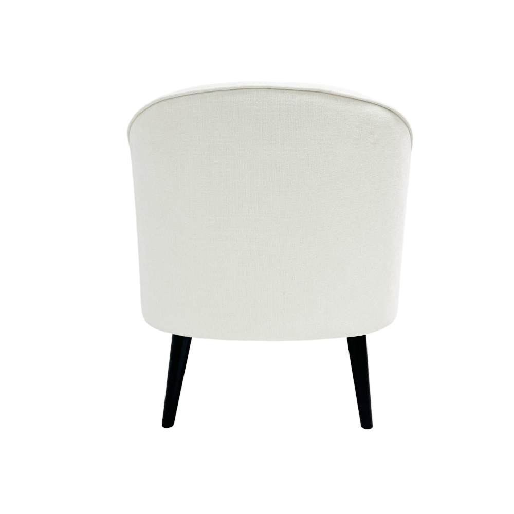 Jonathan Armchair - Modern Upholstered Accent Chair with Solid Wood Legs for Living Room, Bedroom & Office - Comfortable Lounge Chair for Relaxing & Reading