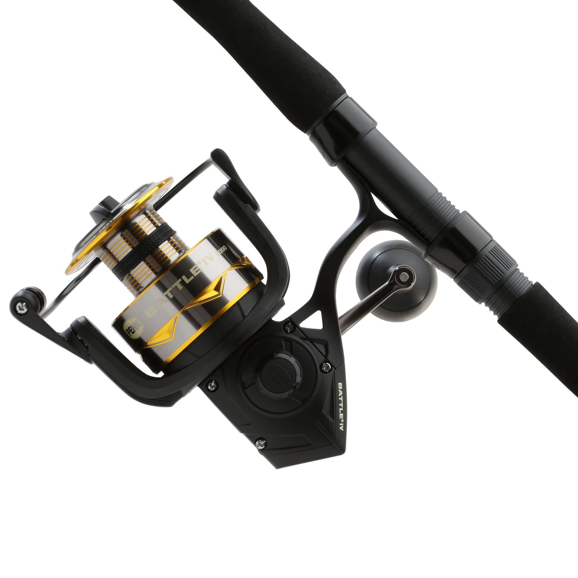 Battle IV Spinning Rod and Reel Combo - Premium Fishing Gear for Freshwater & Saltwater Anglers - Perfect for Bass, Trout, and Walleye Fishing