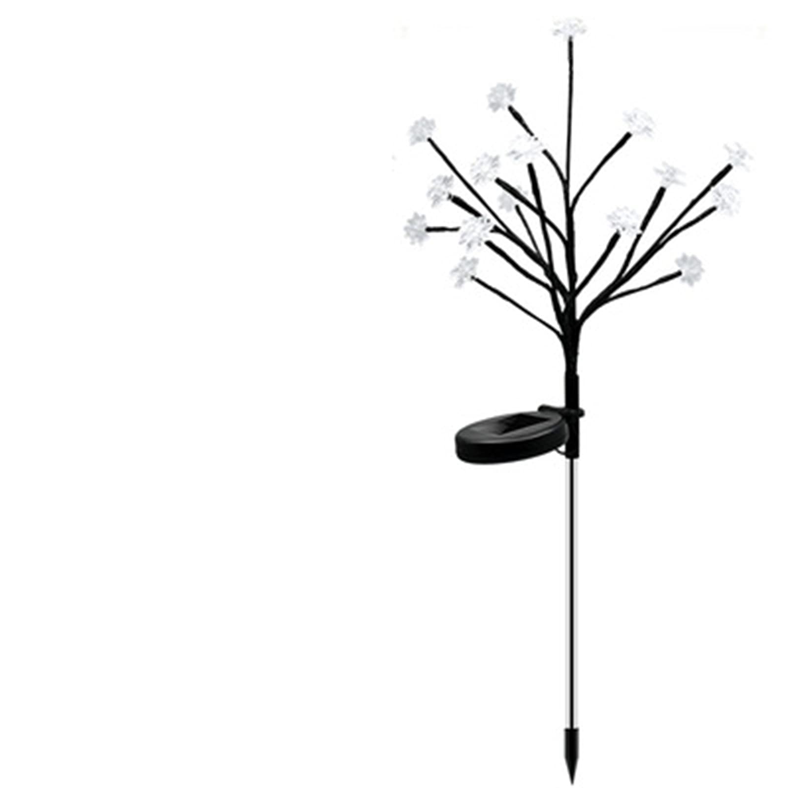 NBLD Solar Powered Garden Lights - 16 LED Branch Lotus Lanterns for Outdoor, Lawn, and Yard Decoration | Waterproof Solar Lights for Patio, Pathway, and Backyard Lighting