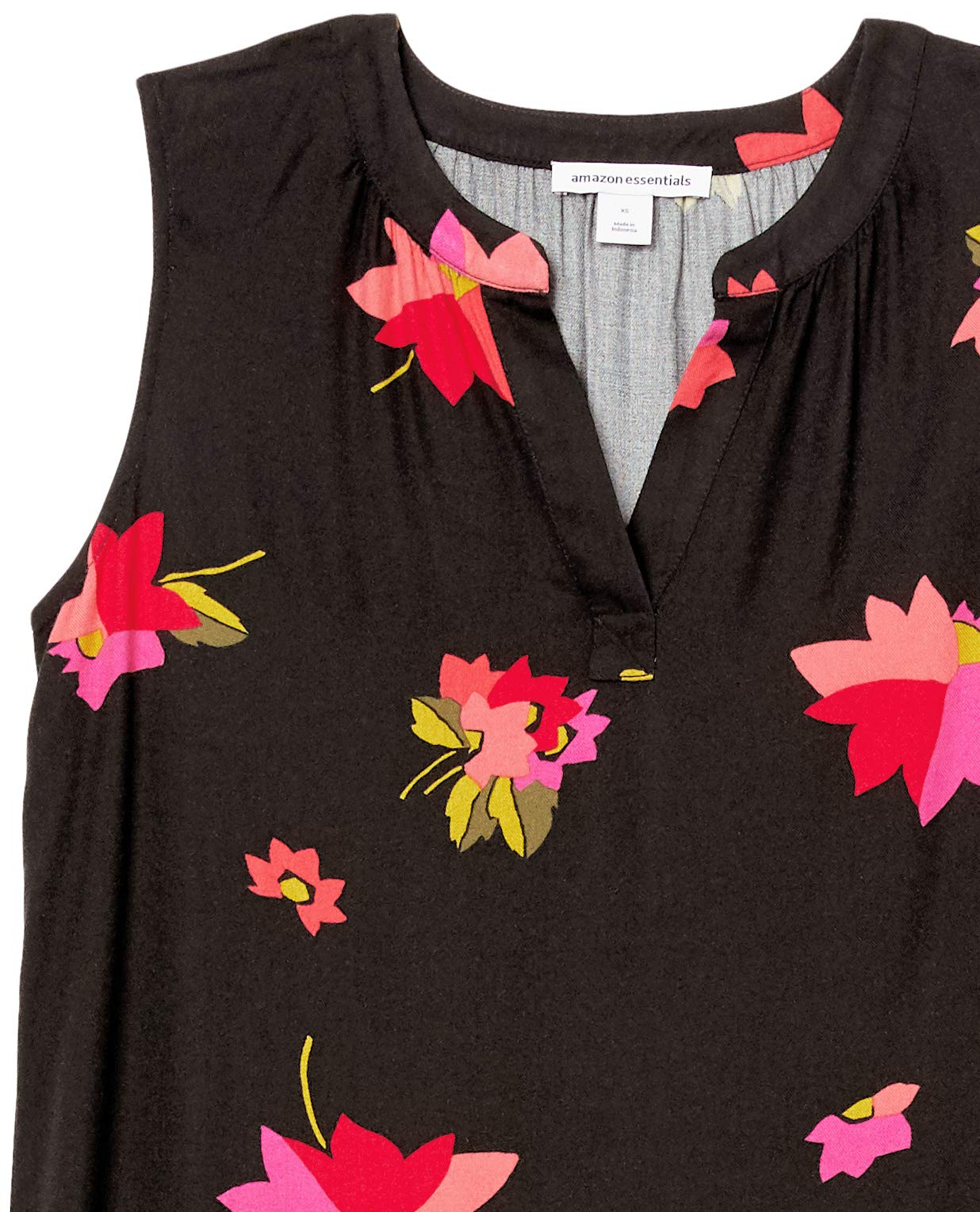 Amazon Essentials Women's Sleeveless Woven Shift Dress - Casual Summer Dress for Work, Travel & Beach | Flattering A-Line Fit & Lightweight Fabric