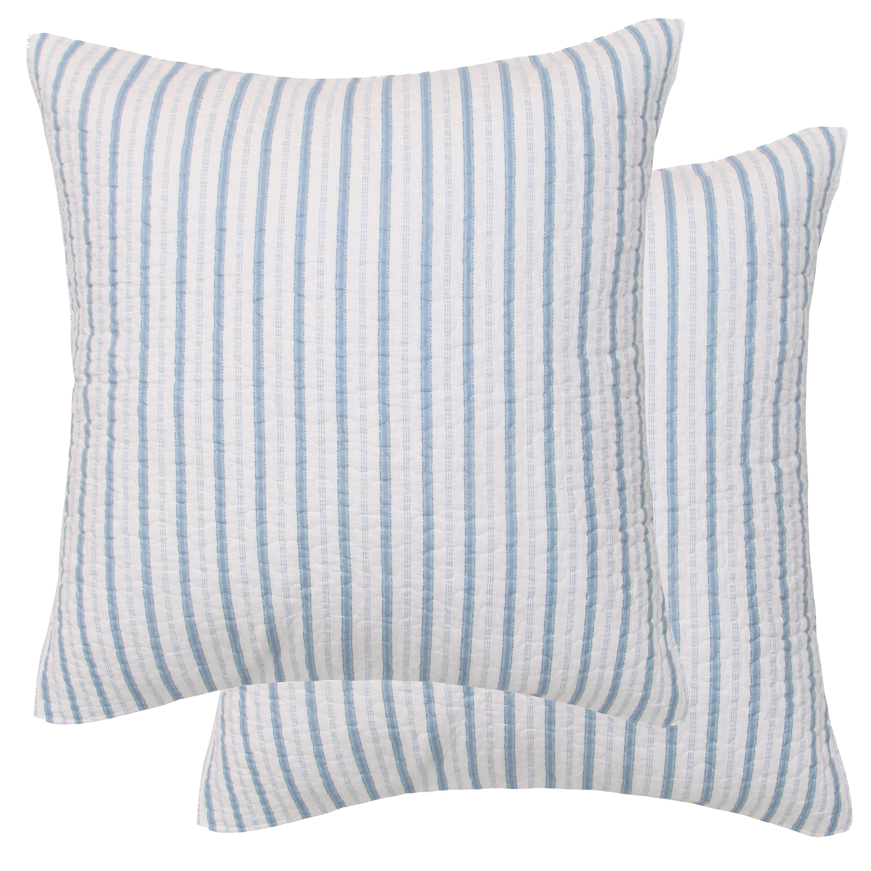 Premium Galapagos Euro Sham Set of 2 - 100% Cotton Decorative Pillow Covers for Luxury Bedroom & Hotel Decor