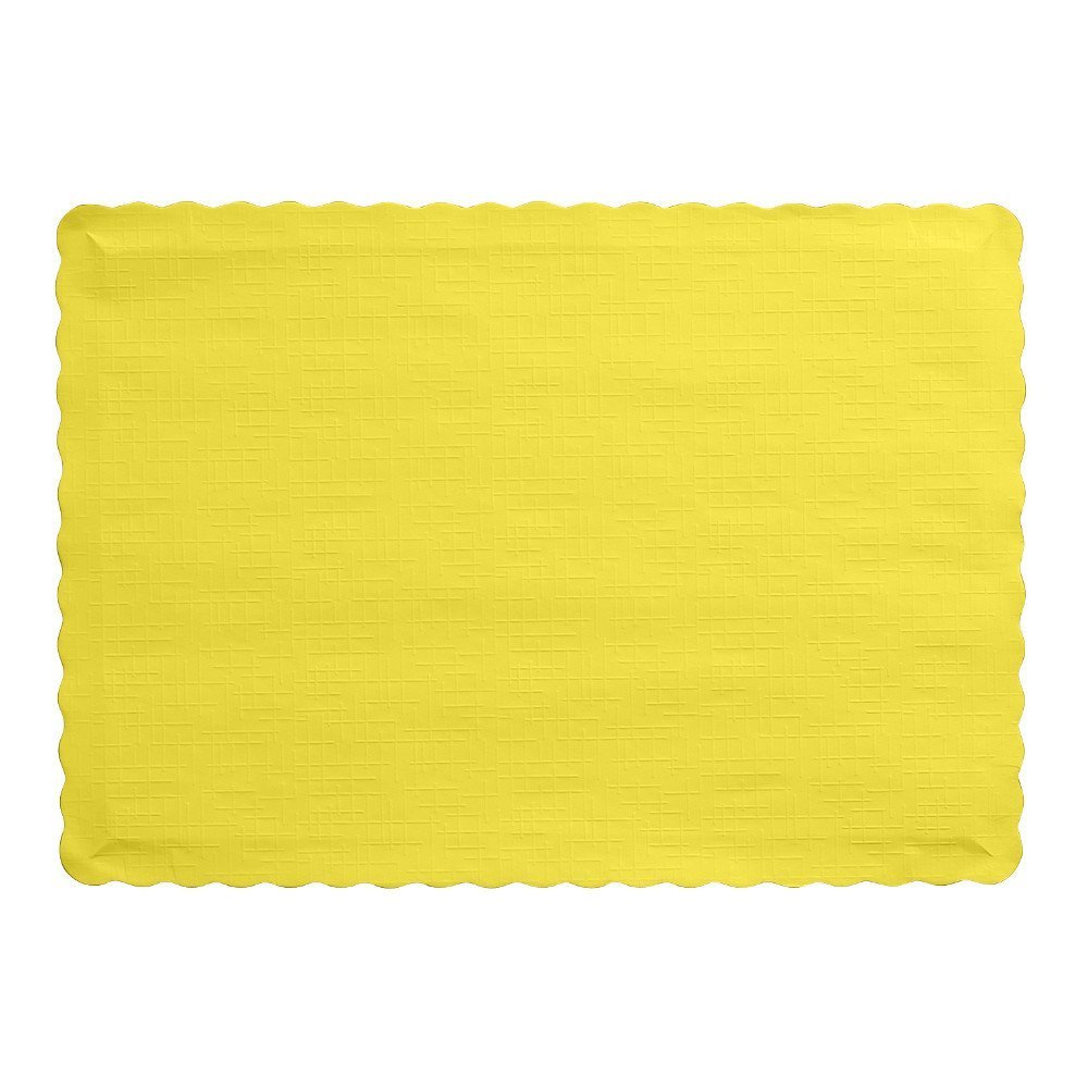 Creative Converting PLACEMATS, Standard Size, Mimosa Design - Perfect for Dining Tables, Kitchen Decor, and Party Table Settings