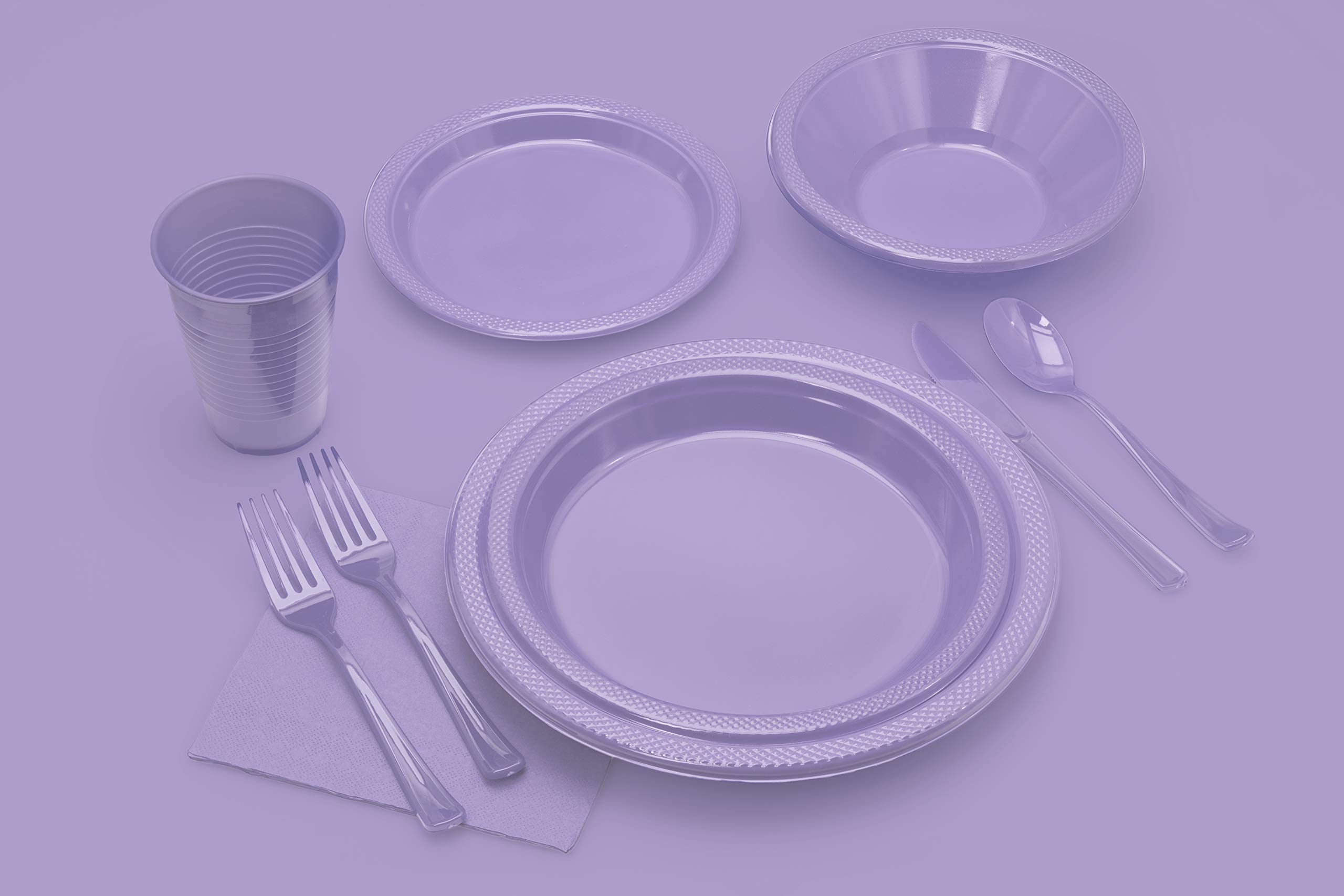 Premium Lavender Plastic Table Cover - Waterproof & Wrinkle-Resistant for Parties, Weddings, and Outdoor Events