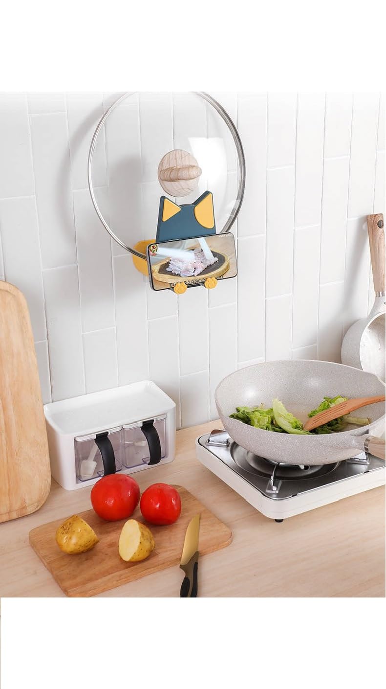 Adhesive Wall & Desk Phone Holder - Hands-Free for Home & Office