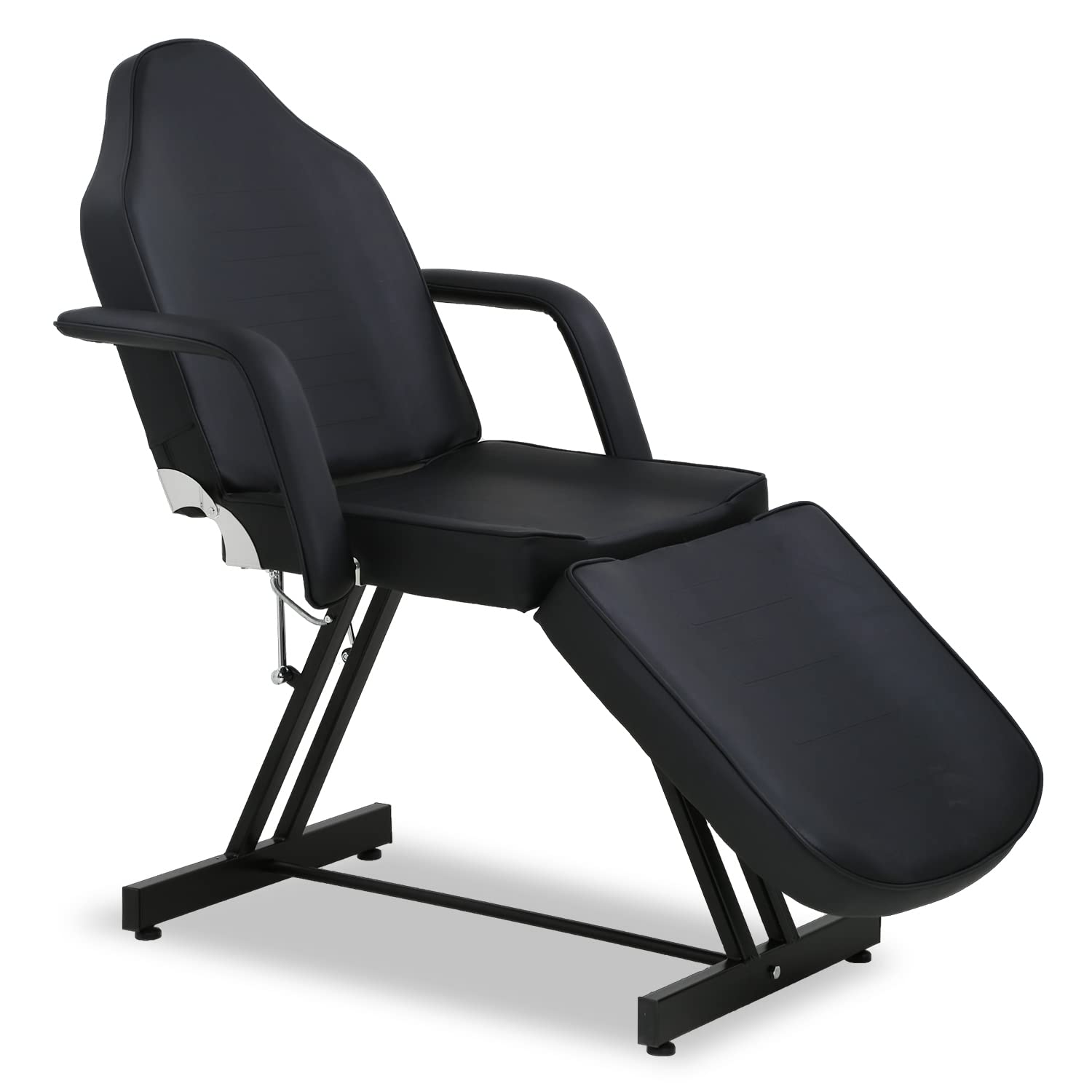Professional Adjustable Massage Bed & Facial Table - Portable Tattoo Chair & Beauty Salon Equipment for Lash Estheticians, Medical Aesthetics & Barber Shops | Perfect for Spa Treatments, Tattoo Sessions & Salon Services | Black