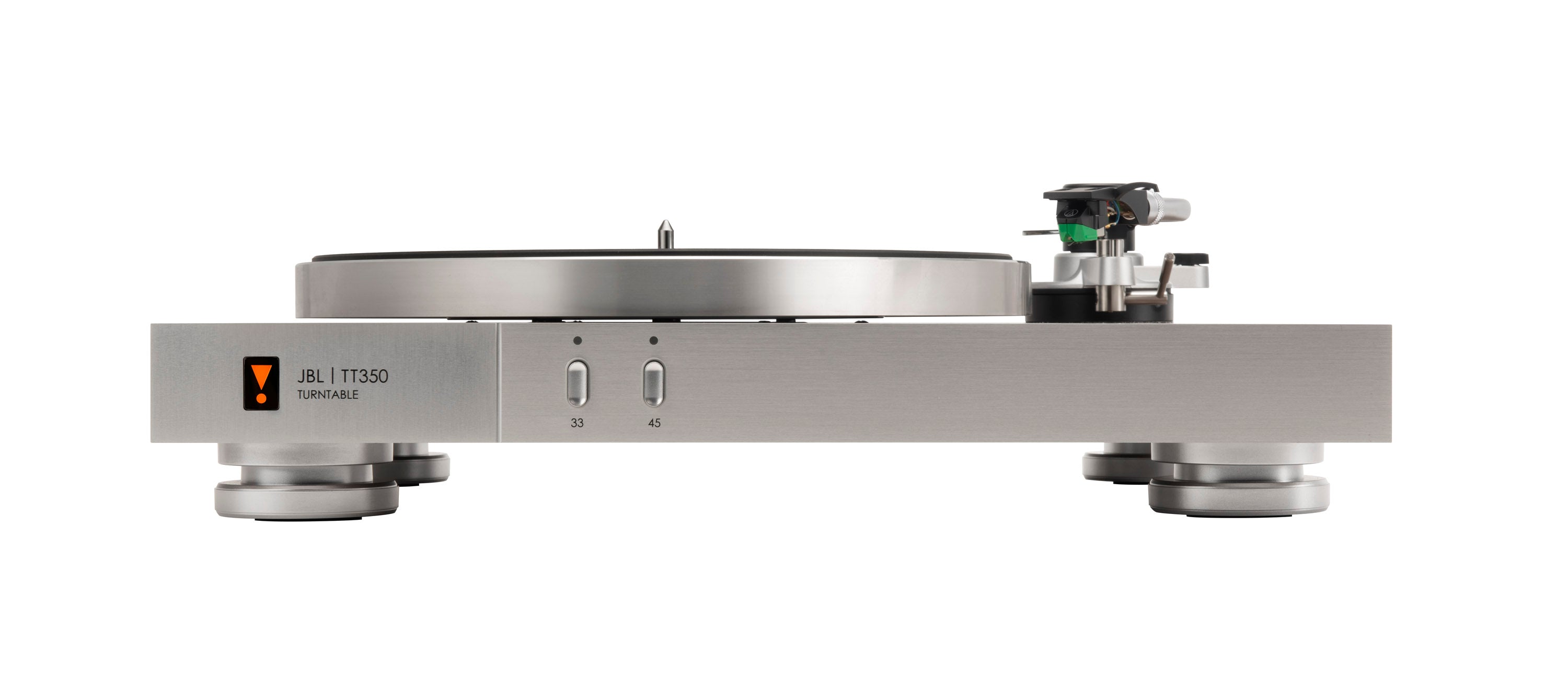 JBL TT350 Classic Direct Drive Turntable with Walnut Finish - Perfect for Vinyl Enthusiasts & Home DJ Setups