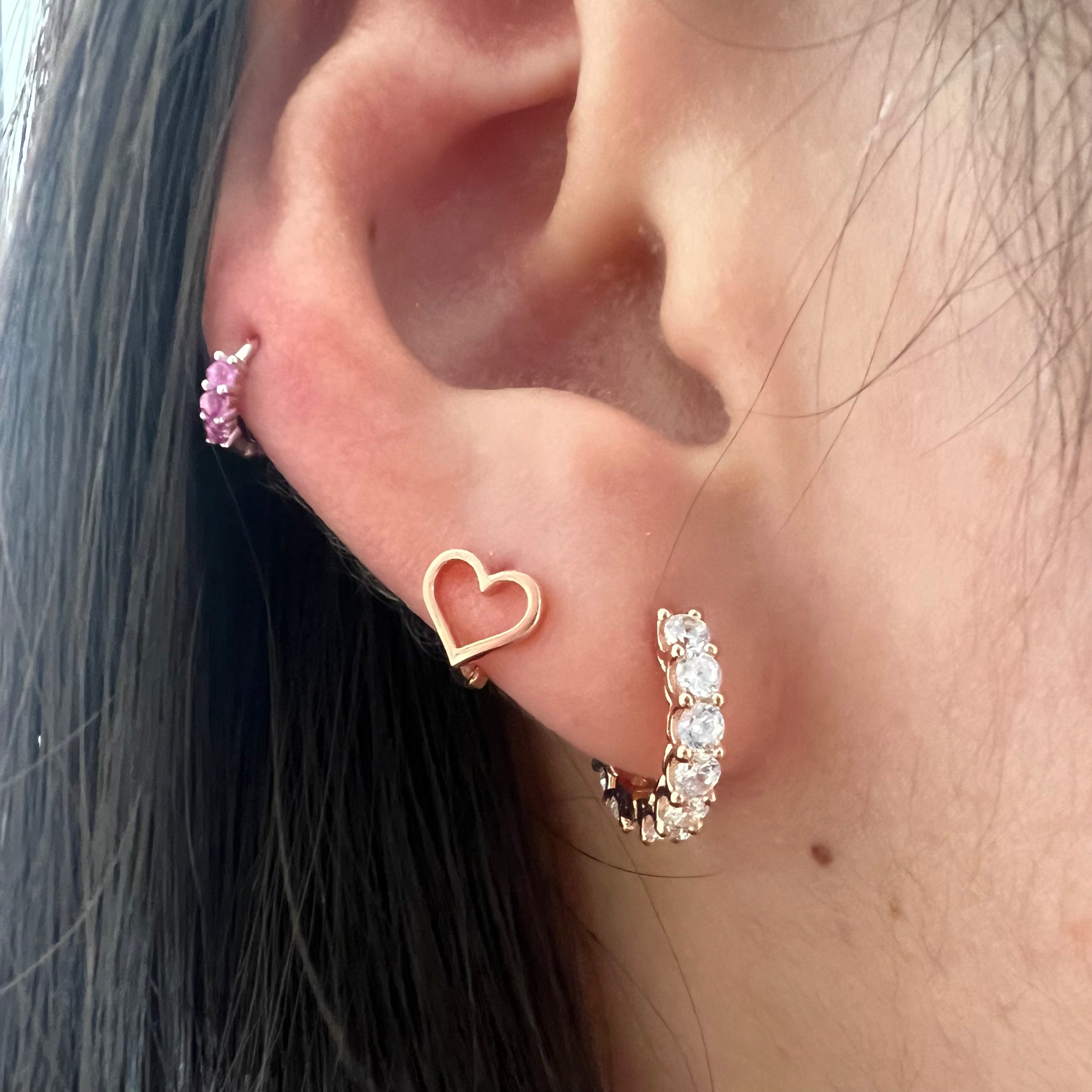 Triple Gemstone Huggie Earrings for Women - Dainty Gold Hoop Earrings with Amethyst, Citrine & Peridot | Perfect for Everyday Wear, Gifts & Special Occasions