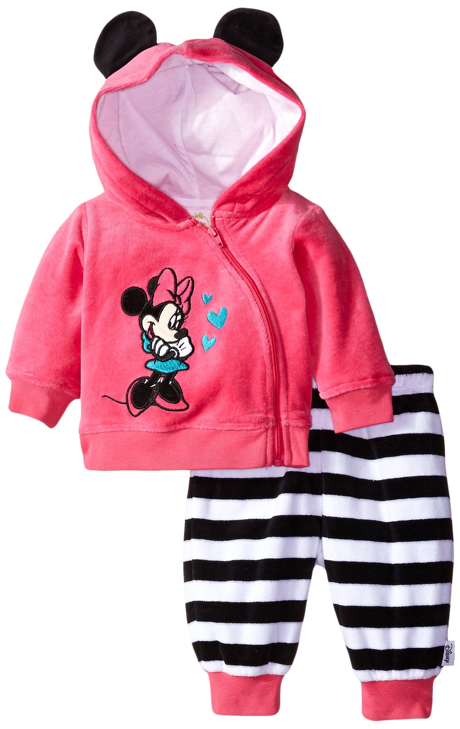 Minnie Mouse Velour Pants Set for Baby Girls - Disney Outfit for Playtime