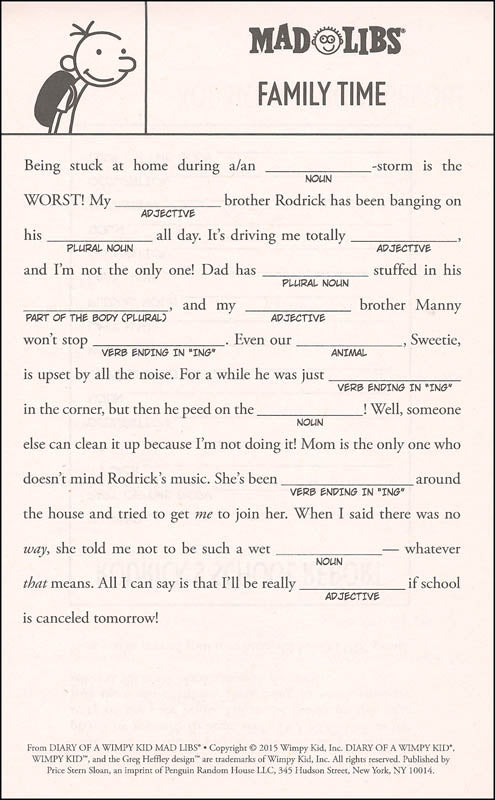 Diary of a Wimpy Kid Mad Libs: The Fully Loaded Deluxe Edition - Fun Word Game for Kids, Family Game Night & Road Trip Activities