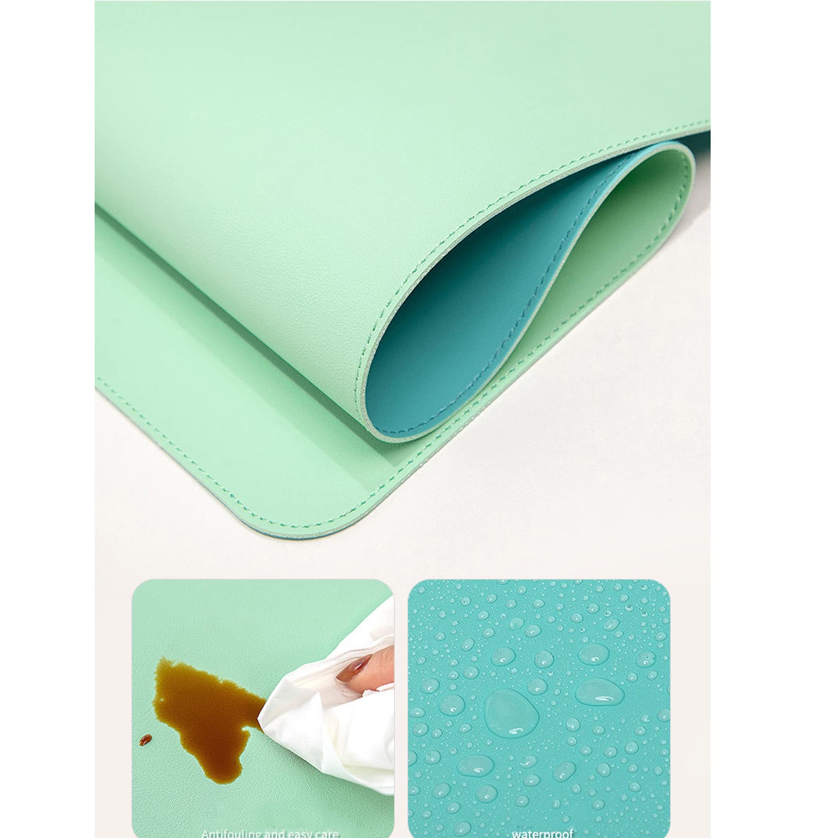 Large Extended Gaming Mouse Pad 47.2x23.6 Inch - Stitched Edges, Waterproof, Non-Slip Base Desk Mat for Computer Keyboard & Mouse (Black 120x60cm) - Perfect for PC Gaming, Office Work & Home Computer Setup
