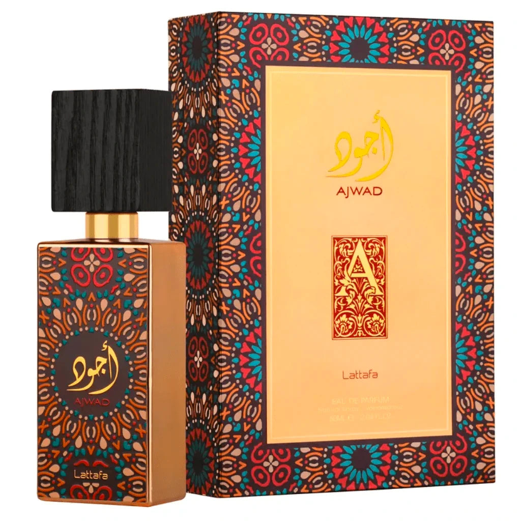 Lattafa Ajwad Unisex Eau de Parfum 2.03 oz - Long-Lasting Arabian Fragrance for Men & Women | Perfect for Date Nights, Special Occasions & Daily Wear