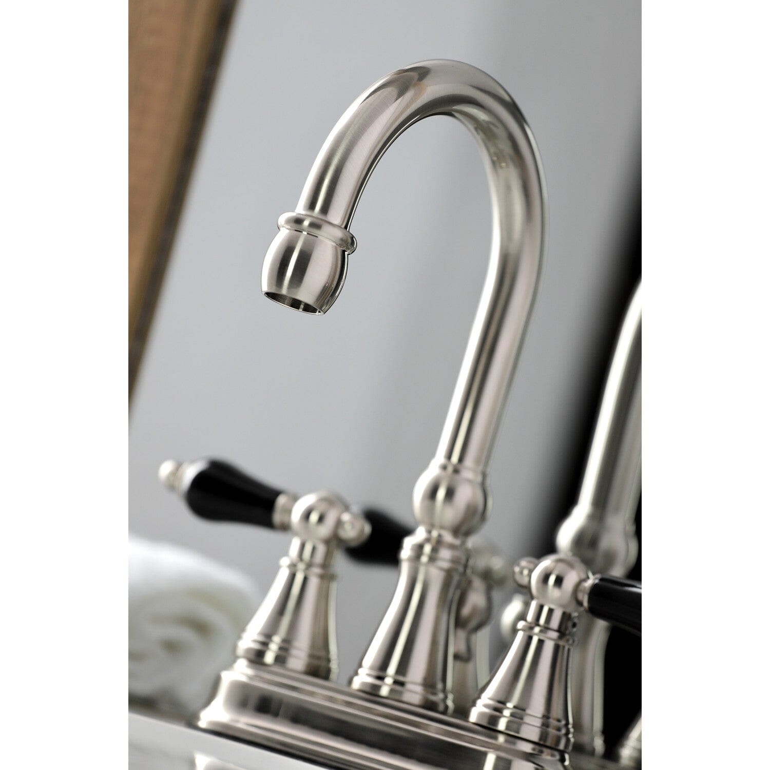 Duchess Double Handle 3-Hole Deck Mount 4-Inch Centerset Bathroom Faucet with Brass Pop-Up Drain - Perfect for Modern Bathroom Vanities and Sink Upgrades