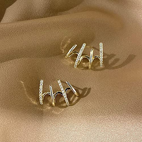 Stylish Claw Cuff Earrings for Women - Cubic Zirconia Needle Stud Earrings & Half Hoop Earrings | Perfect for Parties, Date Nights & Everyday Wear